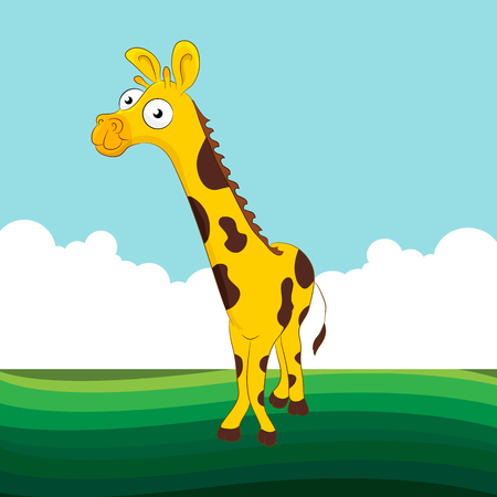 An image of a giraffe.のイラスト素材