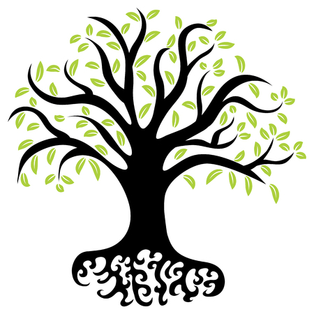 An image of a wellness tree.のイラスト素材