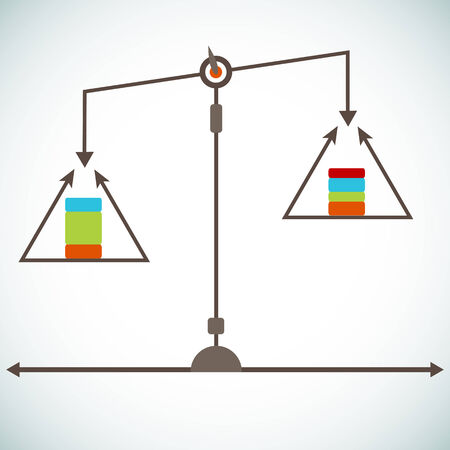An image of a scale chart.のイラスト素材