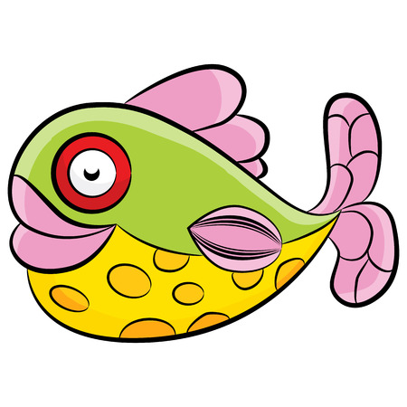 An image of a cute tropical fish.のイラスト素材
