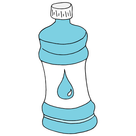 An image of a plastic water bottle.のイラスト素材
