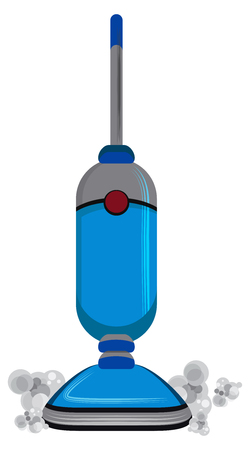 An image of a vacuum cleaner front view isolated on white.のイラスト素材