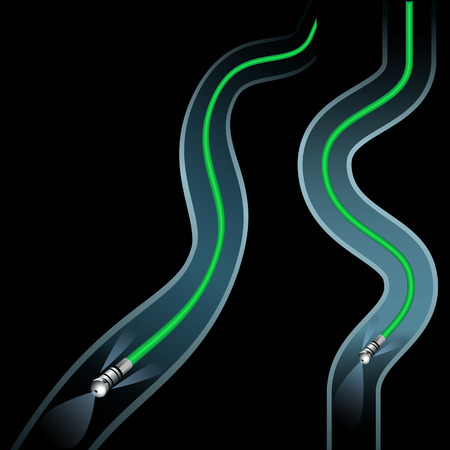 An image of a Clogged Curving Drain Pipe Cleaning.のイラスト素材