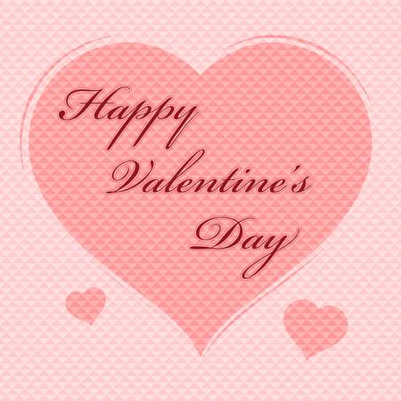 Vector illustration of Valentine's day postcard with textのイラスト素材