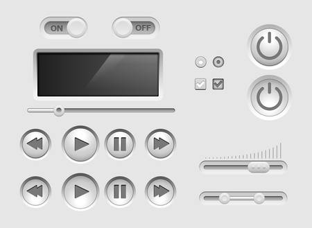 UI kit.  のイラスト素材