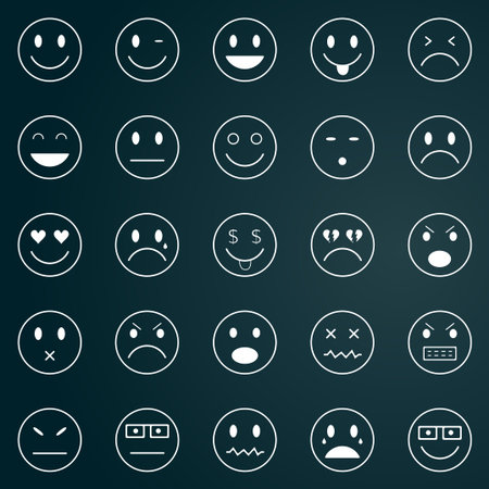 Smiley iconsのイラスト素材