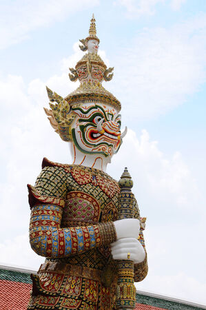 Thai giant statue at Wat Phra Kaewの写真素材