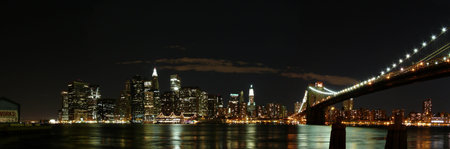 Manhattan by nightのeditorial素材