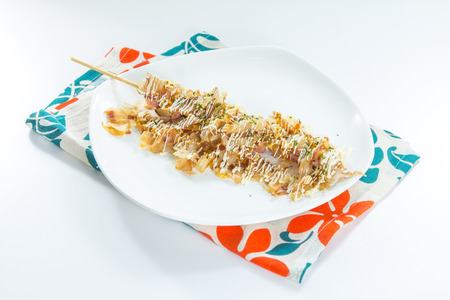 A photo of deep fried squidの写真素材