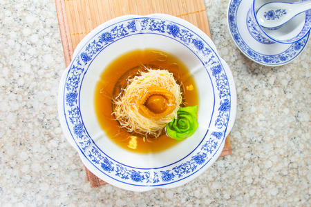 A photo of abalone noodlesの写真素材