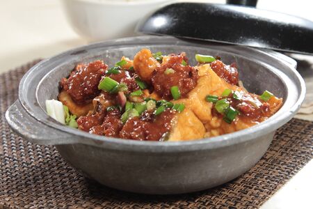 A photo of bean curd casseroleの写真素材