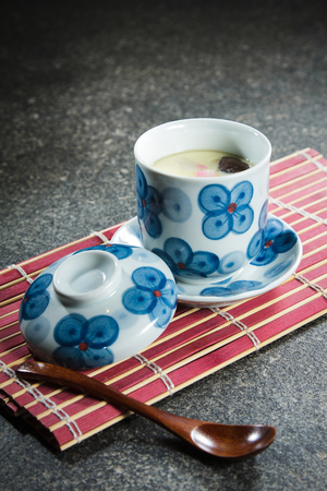A cuisine photo of steamed eggの写真素材
