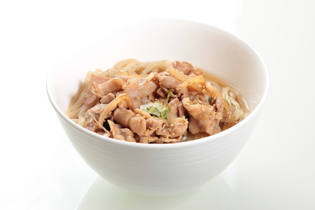 A cuisine photo of beef udon mealの写真素材