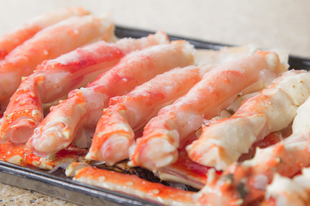 A cuisine photo of crab legsの写真素材