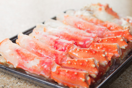 A cuisine photo of crab legsの写真素材