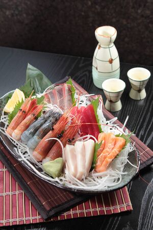 A cuisine photo of sashimiの写真素材