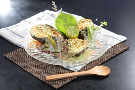 A cuisine photo of baked dishの写真素材