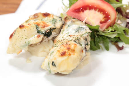 A cuisine photo of baked dishの写真素材