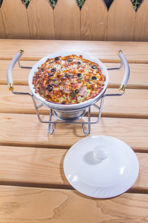 A cuisine photo of baked dishの写真素材