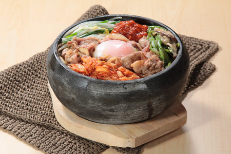 A cuisine photo of bibimbapの写真素材
