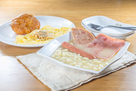 A cuisine photo of all day breakfastの写真素材