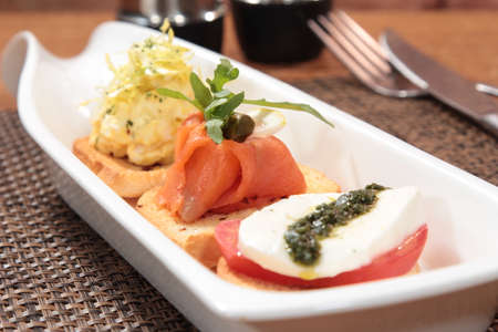 A cuisine photo of bread and toastの写真素材