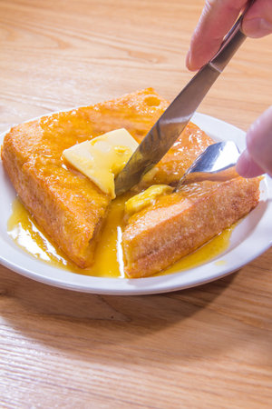 A cuisine photo of bread and toastの写真素材