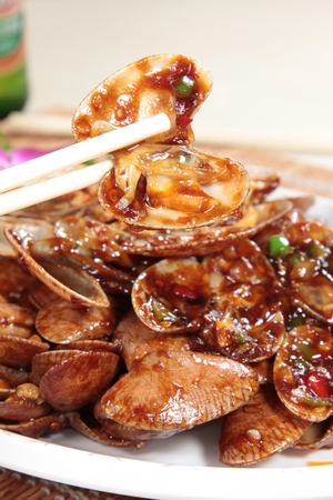 A cuisine photo of clamの写真素材