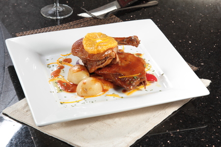 a cuisine photo of duck cuisineの写真素材
