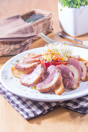 a cuisine photo of duck cuisineの写真素材