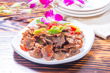 a cuisine photo of fried beefの写真素材