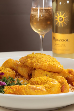 a cuisine photo of fried crabの写真素材