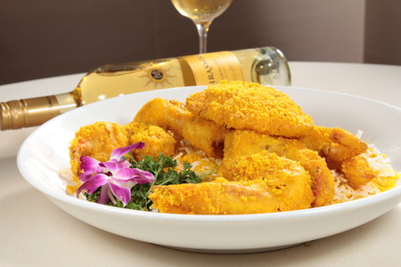 a cuisine photo of fried crabの写真素材