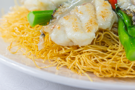 a cuisine photo of fried noodlesの写真素材