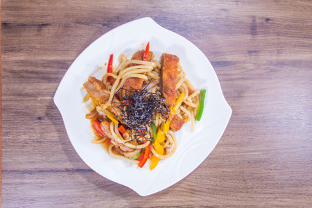 a cuisine photo of fried noodlesの写真素材