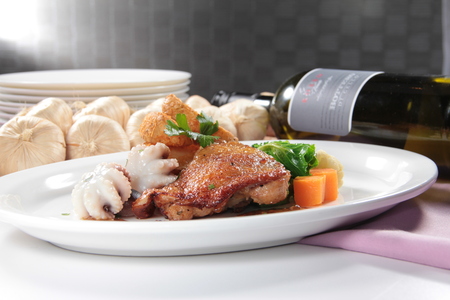 a cuisine photo of grilled chickenの写真素材