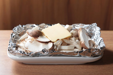 a cuisine photo of mushroom cuisineの写真素材