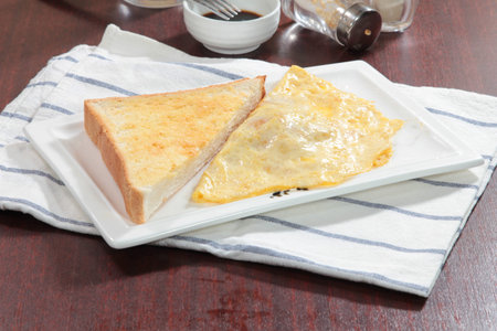 a cuisine photo of omeletteの写真素材