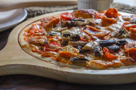 a cuisine photo of pizzaの写真素材