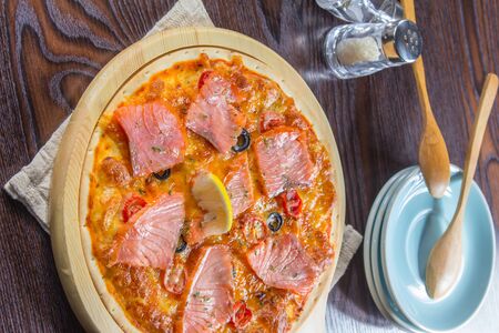 a cuisine photo of pizzaの写真素材