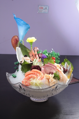 a cuisine photo of sashimiの写真素材