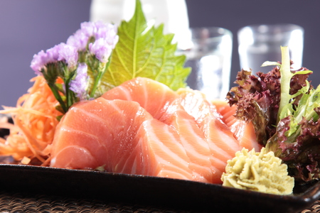 a cuisine photo of sashimiの写真素材
