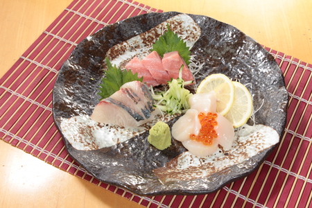 a cuisine photo of sashimiの写真素材