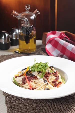 a cuisine photo of italian pastaの写真素材