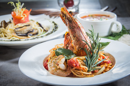 a cuisine photo of italian pastaの写真素材