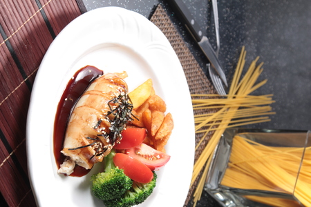 a cuisine photo of seafood cuisineの写真素材
