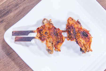 a cuisine photo of skewerの写真素材