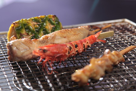 a cuisine photo of skewerの写真素材