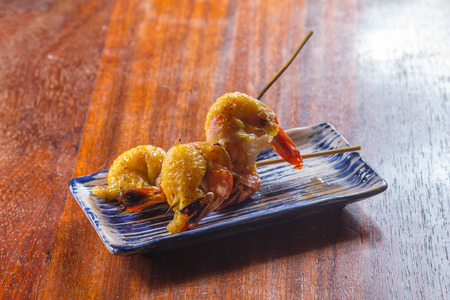 a cuisine photo of skewerの写真素材