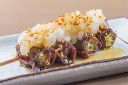 a cuisine photo of skewerの写真素材